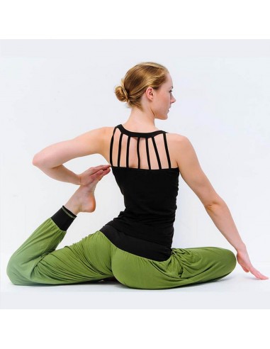 Weite Yogahose für Damen - Vinyasa - Olivgrün Par le système avancé 