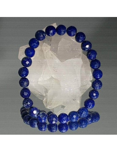 Lapislazuli-Stein-Armband – facettierte 8 mm AA-Perlen en stock