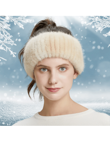 Bandeau d'Hiver en Fourrure de Lapin en ligne