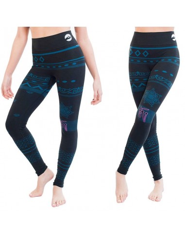 Yoga-Leggings mit hoher Taille - Om Tibetan - Bio-Baumwolle - de l' environnement