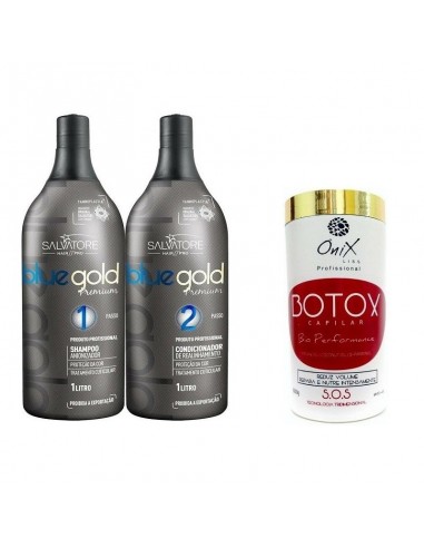 Lissage Au Tanin Bleu Gold & Onix Liss rembourrage situé sous